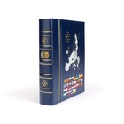 Leuchtturm, Optima Classic, Album (4 rings)  Euro coins - Part II - without content, incl. slipcase - Blue - dim: 250x280x65 mm. ■ per pc