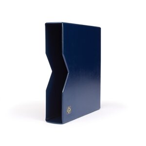 Leuchtturm, Optima Classic, Album (4 rings)  Euro coins - Part II - without content, incl. slipcase - Blue - dim: 250x280x65 mm. ■ per pc