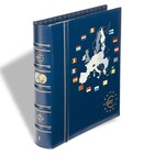 Leuchtturm, Optima Classic, Album (4 Ringe)  Euromünzen - ohne Inhalt, inkl. Schutzkassette - Blau - Abm: 250x280x65 mm. ■ pro Stk