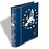 Leuchtturm, Optima Classic, Album (4 rings)  Euro coins - without content, incl. slipcase - Blue - dim: 250x280x65 mm. ■ per pc.