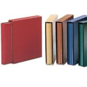 Schutzkassette Favorit (Skai) - Burgunderrot - 14 Ringe - Abm: 305 x 315 x 50 mm