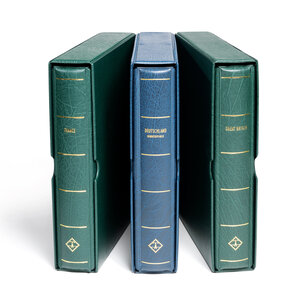 Album - Pays-Bas - Partie   II - type Perfect DP - incl. boite de protection et sans feuilles - Rouge - Leuchtturm (barre rotative)