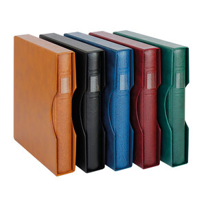 Album Regular (1104), incl. cassette en zonder bladen - Lichtbruin - 18 Rings - Afm: 305 x 317 x 50 mm