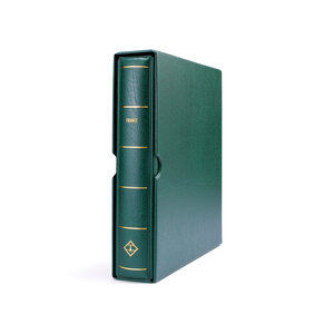 Album -   France, Période 2005-2009 - Partie 15-05 - type Perfect DP - feuilles et boite de protection - Vert - Leuchtturm (barre rotative)