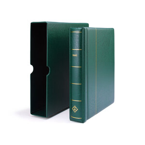 Album -   France, Période 2005-2009 - Partie 15-05 - type Perfect DP - feuilles et boite de protection - Vert - Leuchtturm (barre rotative)