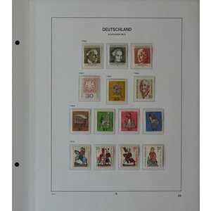 Sammlung BRD in Davo Deluxe Teil II, 1970-1990