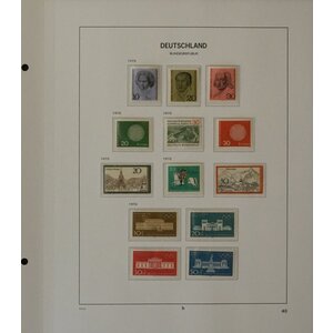 Sammlung BRD in Davo Deluxe Teil II, 1970-1990