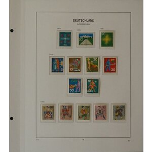 Sammlung BRD in Davo Deluxe Teil II, 1970-1990