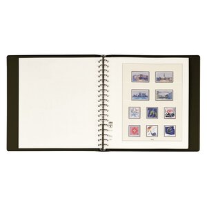 Album Standard (1102Y), excl. feuilles et sans boite de protection - Noir - 18 Anneaux - Dim: 305 x 317 x 50 mm