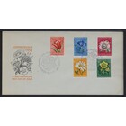 NVPH _ FDC    E.9, Eerste Dag envelop, Uitgegeven in het jaar:  1952, Blanco (UA) - Plaatfout 583.PM.2  - Certificaat  - Open klep (OF)