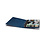 Album Optima (F  Easy), excl. bladen en zonder cassette - Blauw - 4 Rings - Afm: 240 x 270 x 40 mm