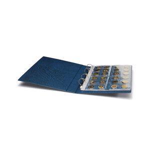 Album Optima (F  Easy), excl. bladen en zonder cassette - Blauw - 4 Rings - Afm: 240 x 270 x 40 mm