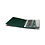 Album Optima (F  Easy), excl. bladen en zonder cassette - Groen - 4 Rings - Afm: 240 x 270 x 40 mm