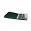 Album Optima (F), incl. cassette en zonder bladen - Groen - 4 Rings - Afm: 240 x 270 x 40 mm