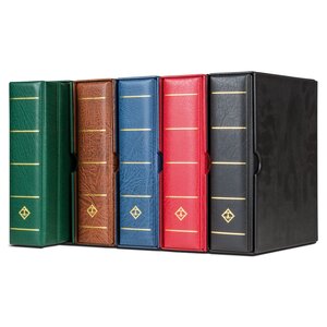 Album Optima Gigant (F), incl. cassette en zonder bladen - Blauw - 4 Rings - Afm: 240 x 270 x 75 mm