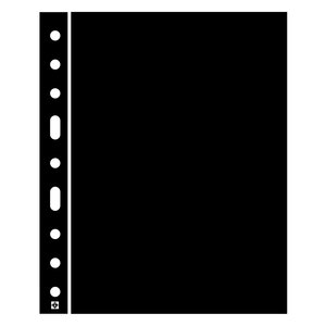 Leuchtturm, Trennblätter - modell: GRANDE (4 Ringe) Schwarz - Abm: 242x312 mm. ■ pro  Stk