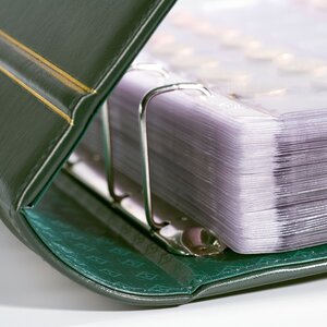 Album Optima Gigant (Classic), incl. boite de protection et sans feuilles - Bleu - 4 Anneaux - Dim: 245 x 270 x 75 mm