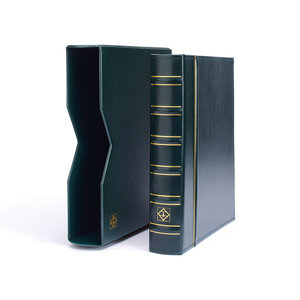 Album Vario (Classic), incl. cassette en zonder bladen - Groen - 4 Rings - Afm: 255 x 310 x 60 mm