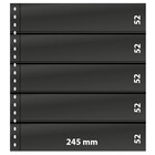 Insteekblad - 5 vaks indeling: 245 x 52 mm - Omnia (05) - Zwart - 18 Rings ■ per stuk
