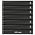 Feuilles de pochettes - 7 compartiment(s): 245 x 34 mm - Omnia (07) - Noir - 18 Anneaux ■ par pc.