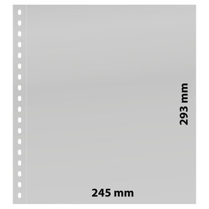 Feuilles de pochettes - 1 compartiment(s): 245 x 293 mm - Omnia (09) - Blanc - 18 Anneaux