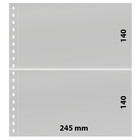 Insteekblad - 2 vaks indeling: 245 x 140 mm - Omnia (010) - Wit - 18 Rings ■ per stuk