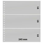 Insteekblad - 3 vaks indeling: 245 x 91 mm - Omnia (011) - Wit - 18 Rings ■ per stuk