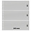 Insteekblad - 3 vaks indeling: 245 x 91 mm - Omnia (011) -  - Wit - 18 Rings