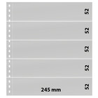 Einsteckblätter - 5 er Einteilung: 245 x 52 mm - Omnia (013) - Weiß - 18 Ringe ■ pro Stück