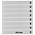 Einsteckblätter - 8 er Einteilung: 245 x 30 mm - Omnia (016) - Weiß - 18 Ringe ■ pro Stück