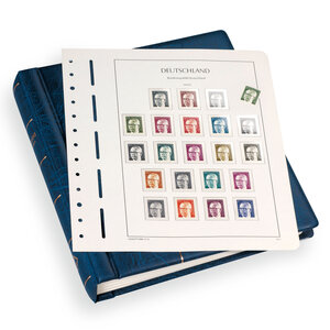 Album - Europe, CEPT - type Perfect DP - incl. boite de protection et sans feuilles - Bleu - Leuchtturm (barre rotative)