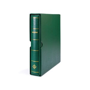 Album -   France - type Perfect DP - incl. slipcase and without sheets - Green - Leuchtturm (turn-bar)