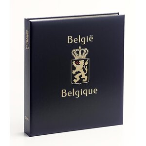 Album -   België, jaren 2007-2010 - Deel  VII - type DeLuxe - incl. bladen en cassette - Blauw - Davo (2 Gats)