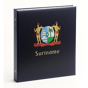 Album - Surinam, Zeitraum 1990-2006 - Teil   II - Typ DeLuxe - inkl. Blätter und Schutzkassette - Blau - Davo (2 Löcher)