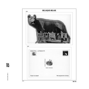 Supplement year: 2025 - Belgium - type: DeLuxe - sheets for Non Adopted draft (6), N°: NA39-NA27 (1 pcs.) - Davo (2 Holes)