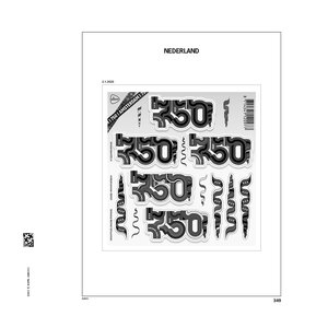 Supplement year: 2025 - Netherlands - type: DeLuxe - sheets for Basic album, N°: 349-357, A109 (10 pcs.) - Davo (2 Holes)