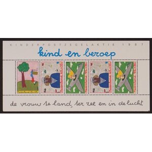 NVPH -  1390, Block (Netherlands), Issued in the year:  1987, Used (U)