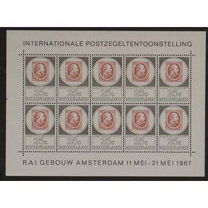 NVPH -   887, Feuillet (Pays-Bas), Émis de l'année:  1967, Oblitéré (U)