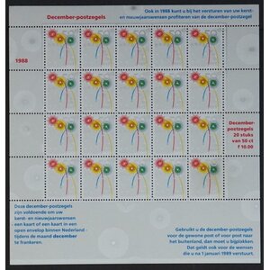 NVPH -  1419, Sheetlet (Netherlands), Issued in the year:  1988, Used (U)