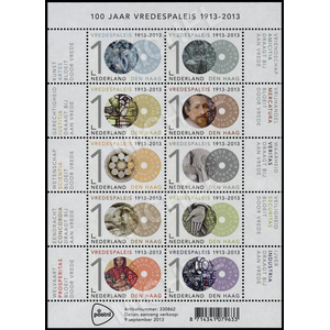 NVPH -  3096-3105, Feuillets (Pays-Bas), Émis de l'année:  2013, Oblitéré (U)