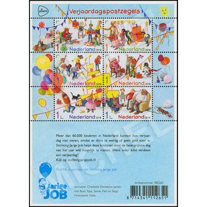 NVPH: 3614-3619 - Pays-Bas - Feuillet