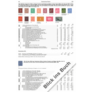 Michel katalog Plattenfehler Deutsches Reich 1872-1945