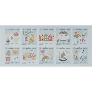 NVPH -  3698-3707.½, Kleinbögen (Niederlande), Ausgegeben im Jahr:  2018, Postfrisch (MNH)