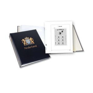 Album -  New Dutch Design (s/w), Jahr 2025 - Teil NDD - Typ DeLuxe - inkl. Blätter und Schutzkassette - Blau - Davo (2 Löcher)