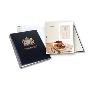 Album -  New Dutch Design illustrés, Année 2025 - Partie NDD I - type DeLuxe - feuilles et boite de protection - Bleu - Davo (2 Trous)