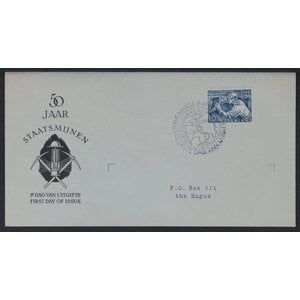 NVPH - E    8, Couverture Premier Jour (Pays-Bas), Émis de l'année:  1952, Adressée (A) - Rabat ouvert (OF)