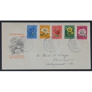 NVPH - E    9, Ersttagsbriefe (Niederlande), Ausgegeben im Jahr:  1952, Adressiert (A) - Geschlossene Klappe (CF)