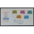 NVPH - E   11, Couvertures Premier Jour, Émis de l'année:  1952, Adressée (A) - Rabat ouvert (OF)