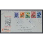 NVPH - E   13, Couverture Premier Jour (Pays-Bas), Émis de l'année:  1953, Adressée (A) - Rabat fermé (CF)