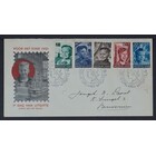 NVPH _ FDC    E.6, Eerste Dag envelop, Uitgegeven in het jaar:  1951, Geadresseerd (A) - Bovenzijde opengesneden (TO)